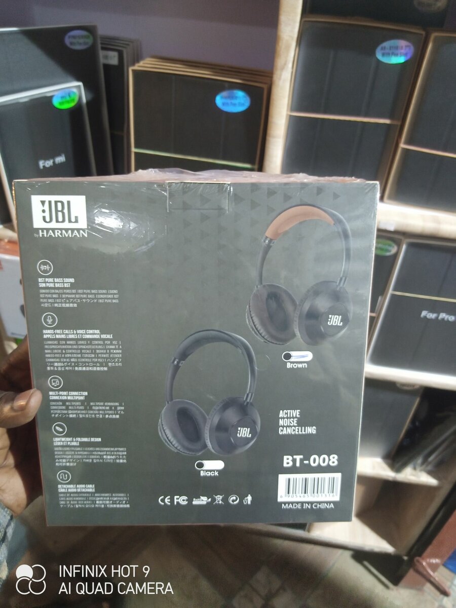 JBL Active Noise Cancelling Bluetooth Headphones