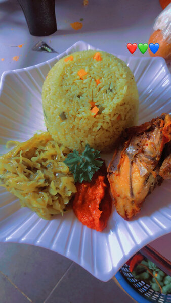 Riz légumes au poulet