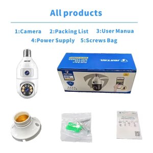 Mini caméra wifi ampoule E27