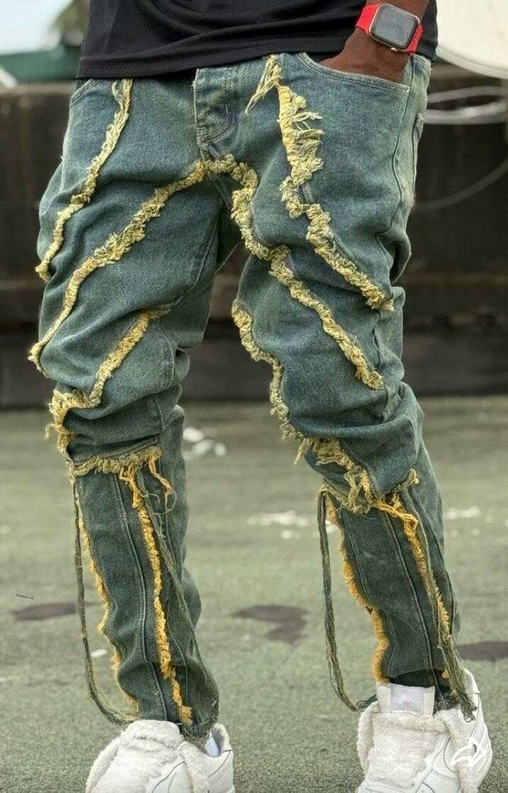 Jean déchiré tendance homme