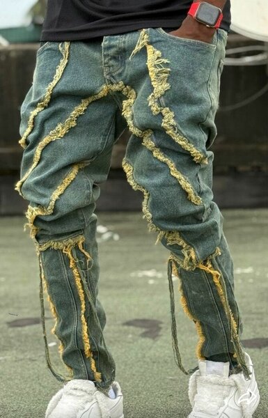 Jean déchiré tendance homme