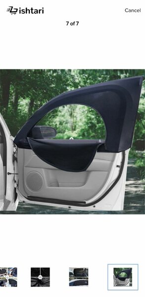 2Pcs Car Side Window Sunshades