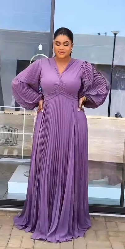 Women's long dress purple