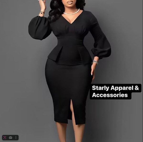 Robe élégante noir