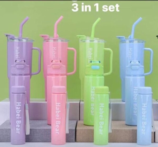 3 in 1 rubber Tumbler