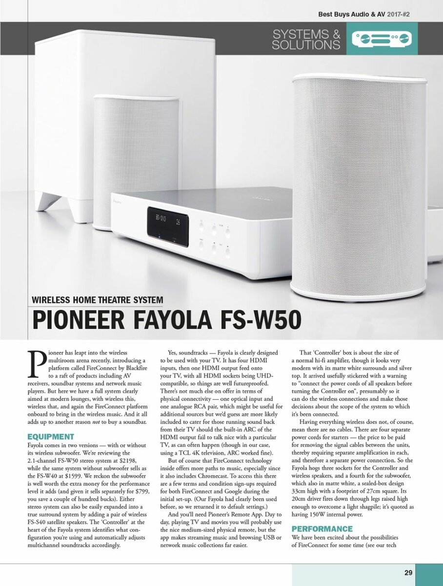 Pioneer fs w50