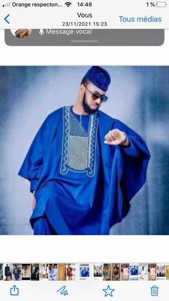 Complet boubou 3 pièces homme