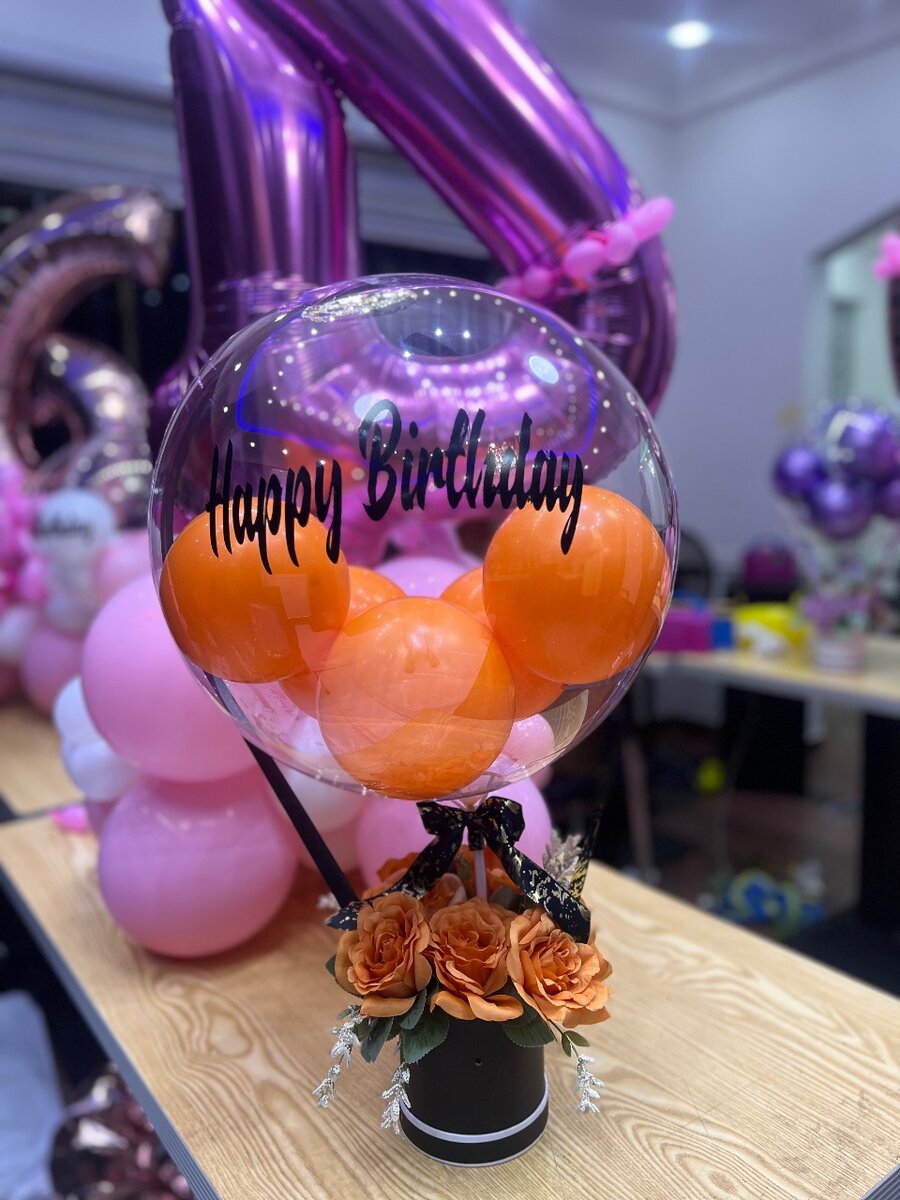 Balloon flower bouquet