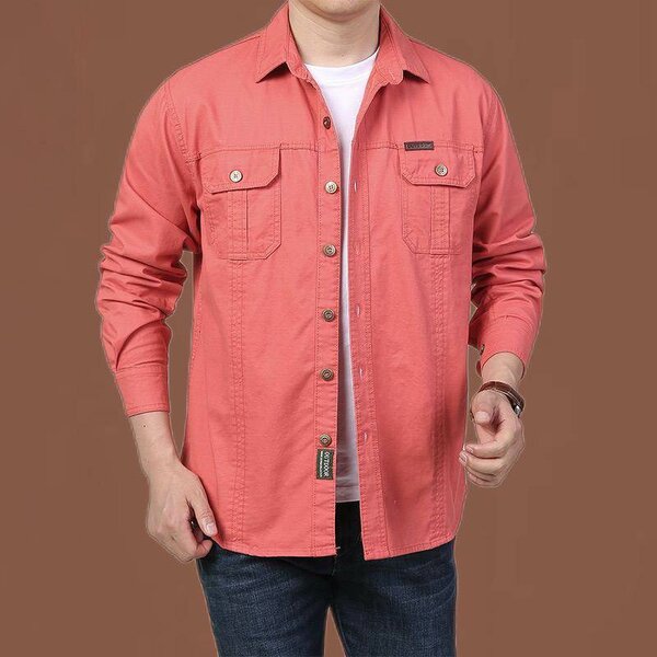 Chemise Homme Élégante à Manches Longues