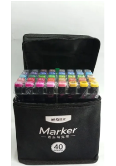 40 Colored Marker Pens Set Manga Brush Pen Drawing sketch Kawaii Art School Supplies Stationery Paint Lettering Markers