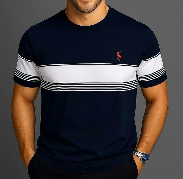 T-shirt rayé pour homme