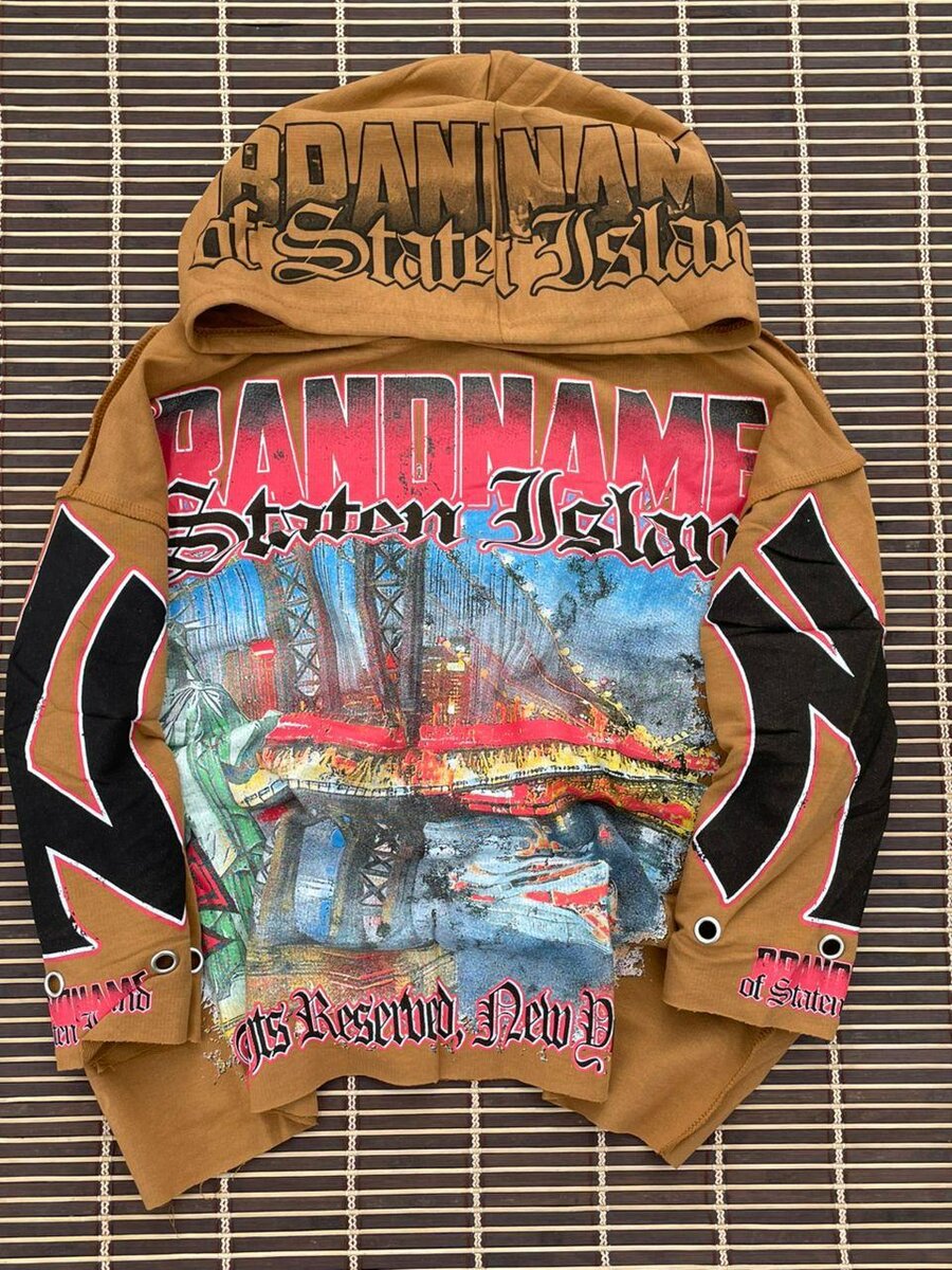 Sweat à capuche graphique vibrant