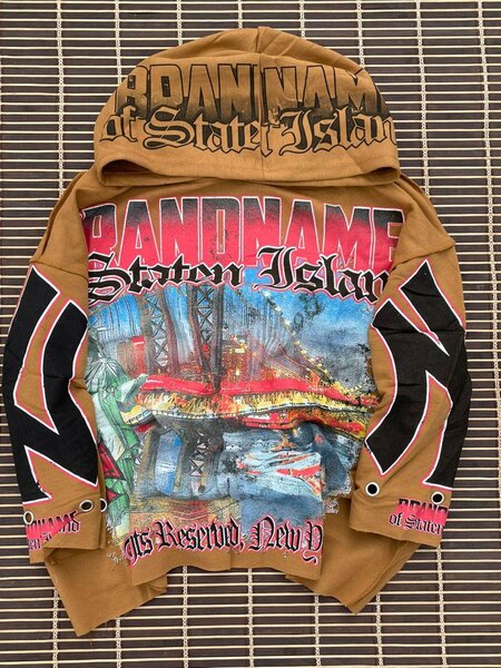 Sweat à capuche graphique vibrant