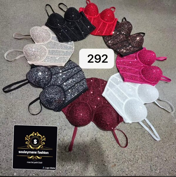 Soutien-gorge scintillant femme