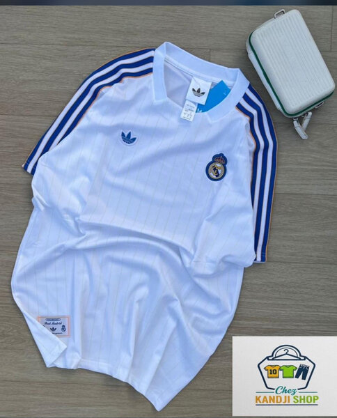 Maillot de foot Adidas blanc