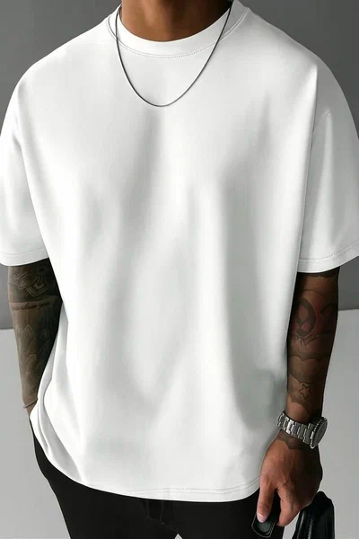 T-shirt oversized couleur unie