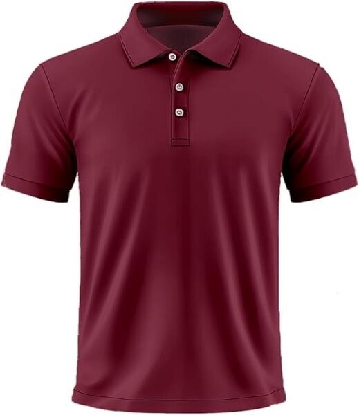 Polo classique homme bordeaux