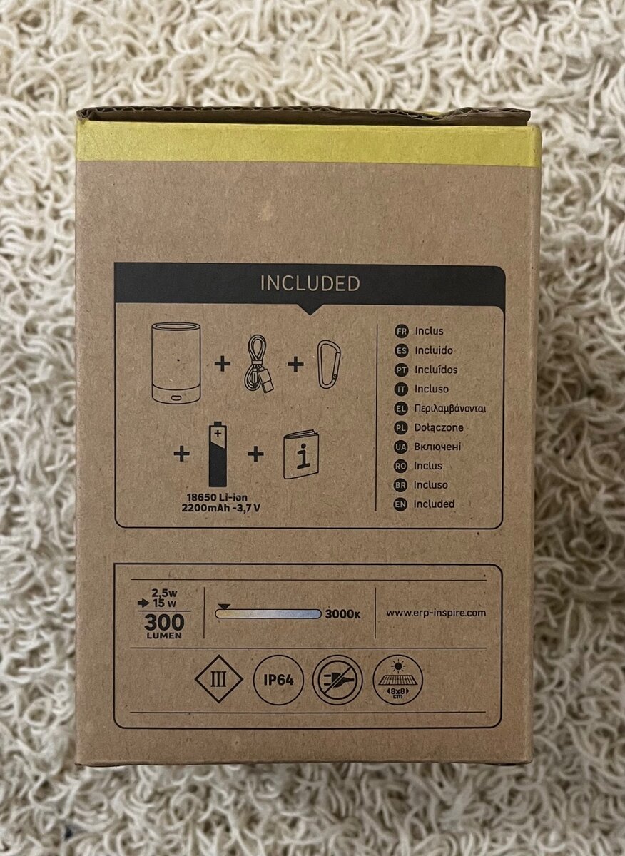 Lampe solaire Rechargeable USB