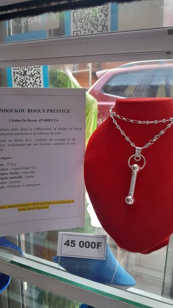 Collier Pendentif Clé Argent