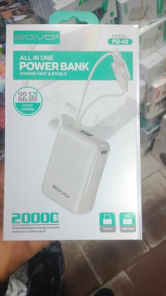 Power Bank SOVO 20000mAh PD 22.5W