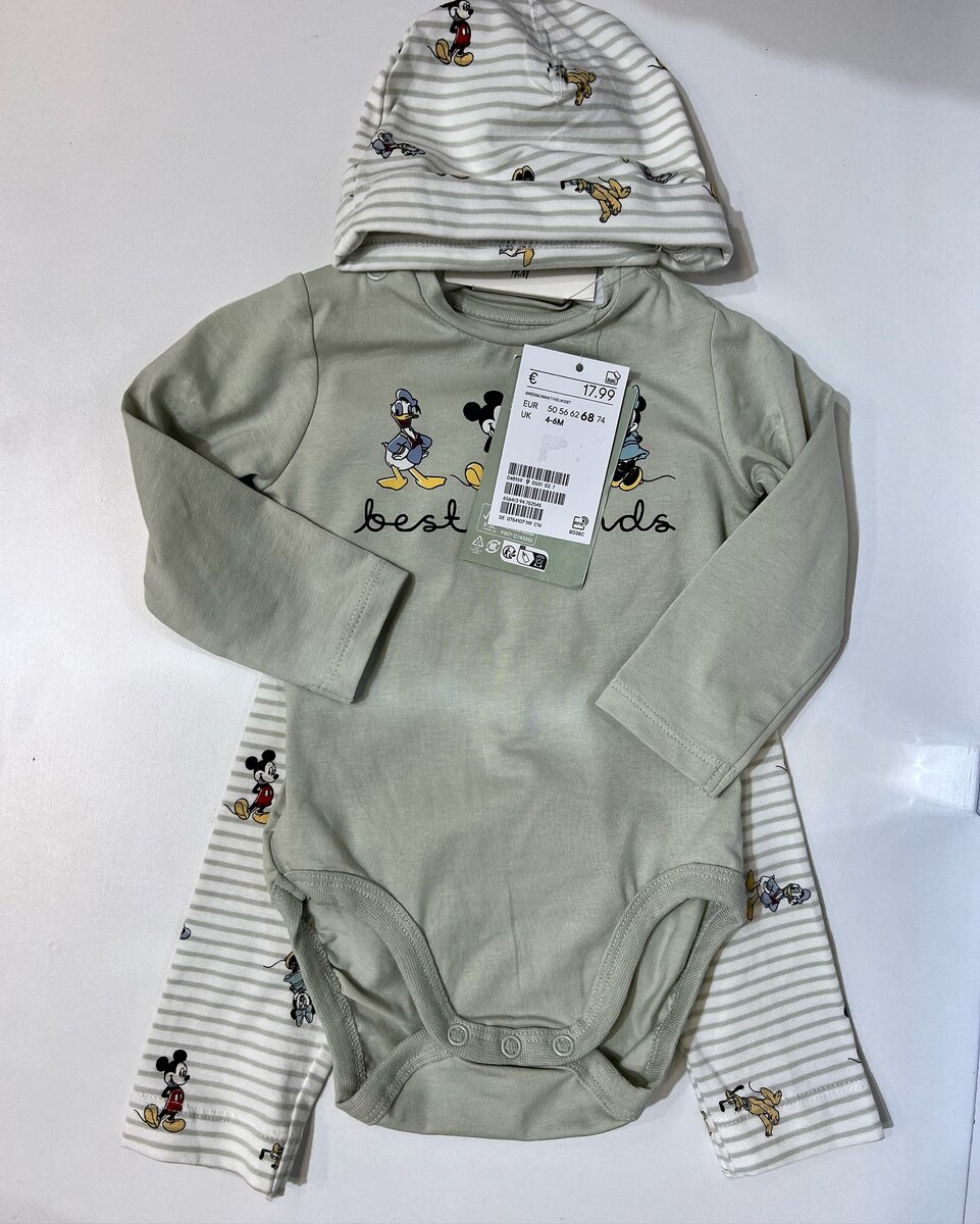 тройки для новорождённых от бренда H&M
