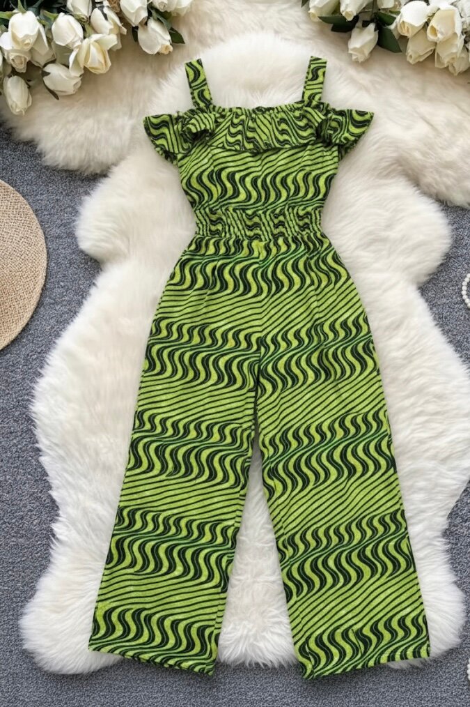 Combinaison chic imprimée