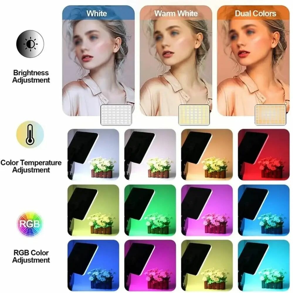 Professional RGB LED Photography/Videography Lights - 36CM