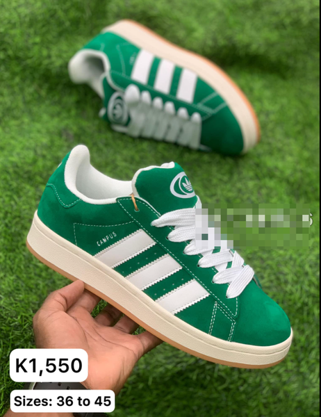 green and white sneakers