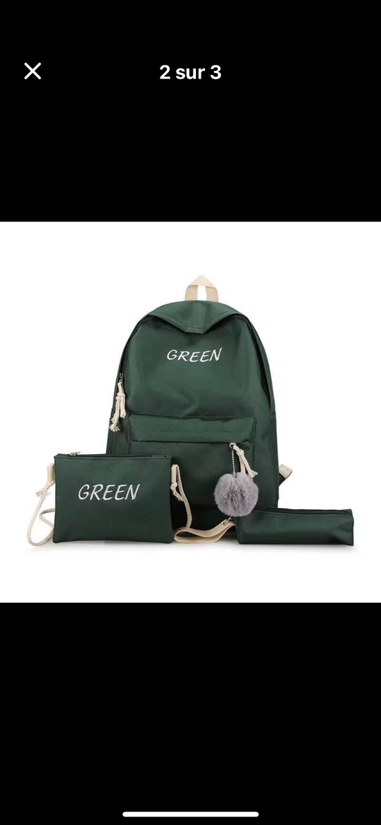 Ensemble Sac à Dos Mode 3 Pièces