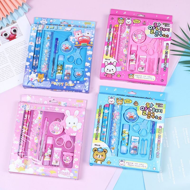 10pcs Kids stationery set