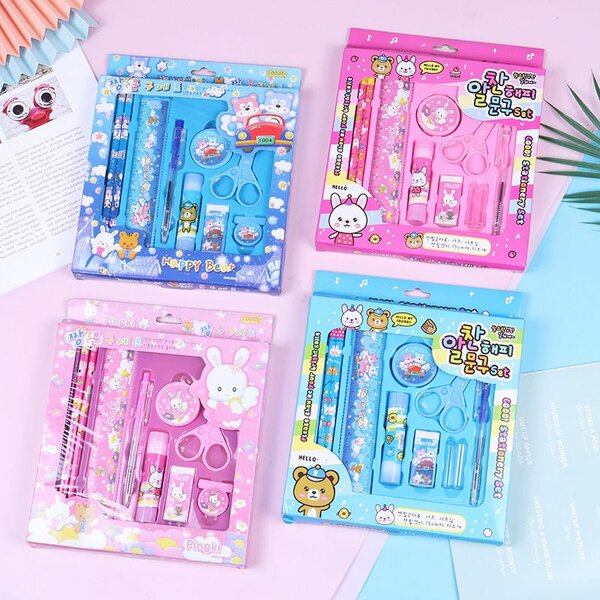 10pcs Kids stationery set
