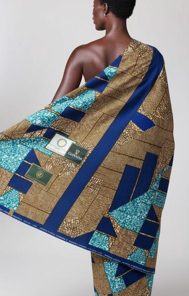 Pagne Wax Africain Bleu