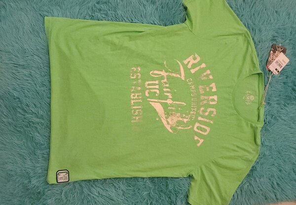 T-shirt vert homme décontracté