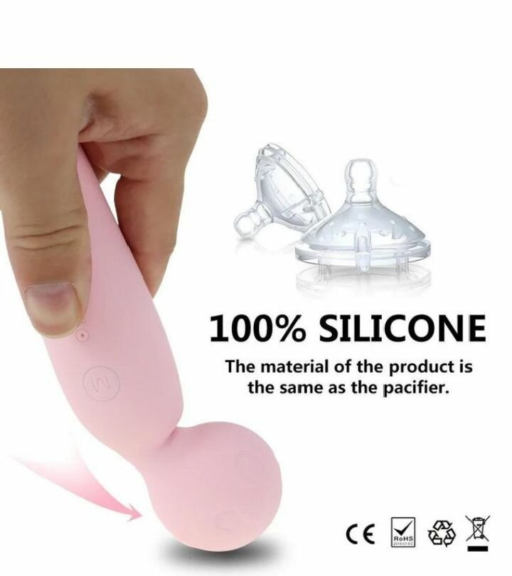Vibromasseur en silicone rose