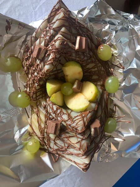 Crêpes au nutella +des Fruits