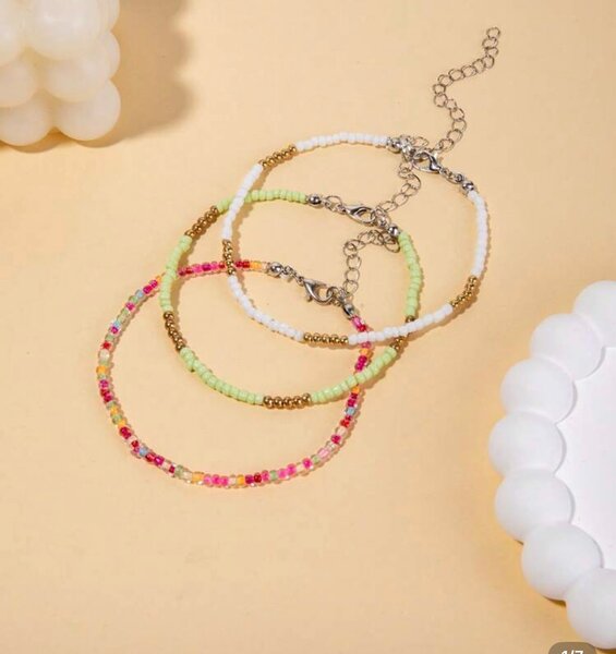 Bracelets de chevilles perles
