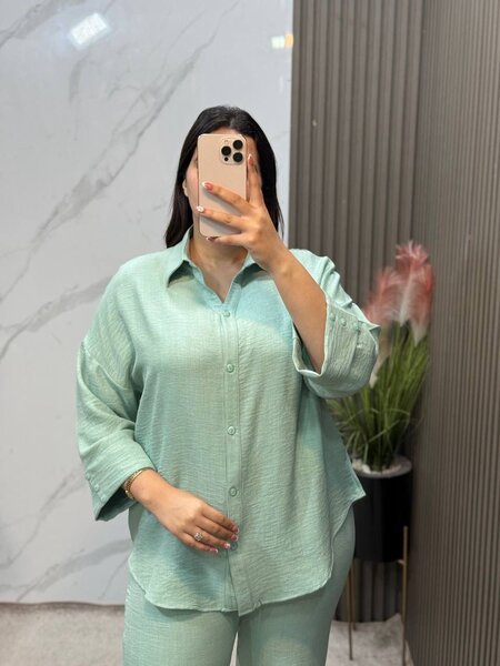 Chemise ample en lin pour femmes