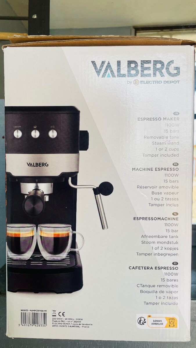 Espresso Maker Valberg 15 Bars