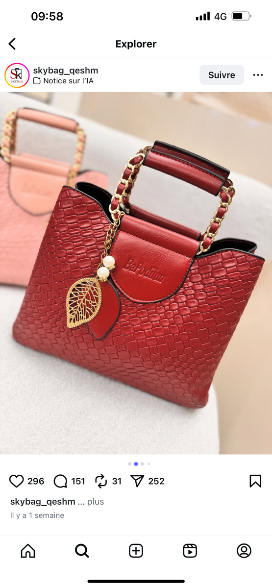 Sac à main élégant en cuir