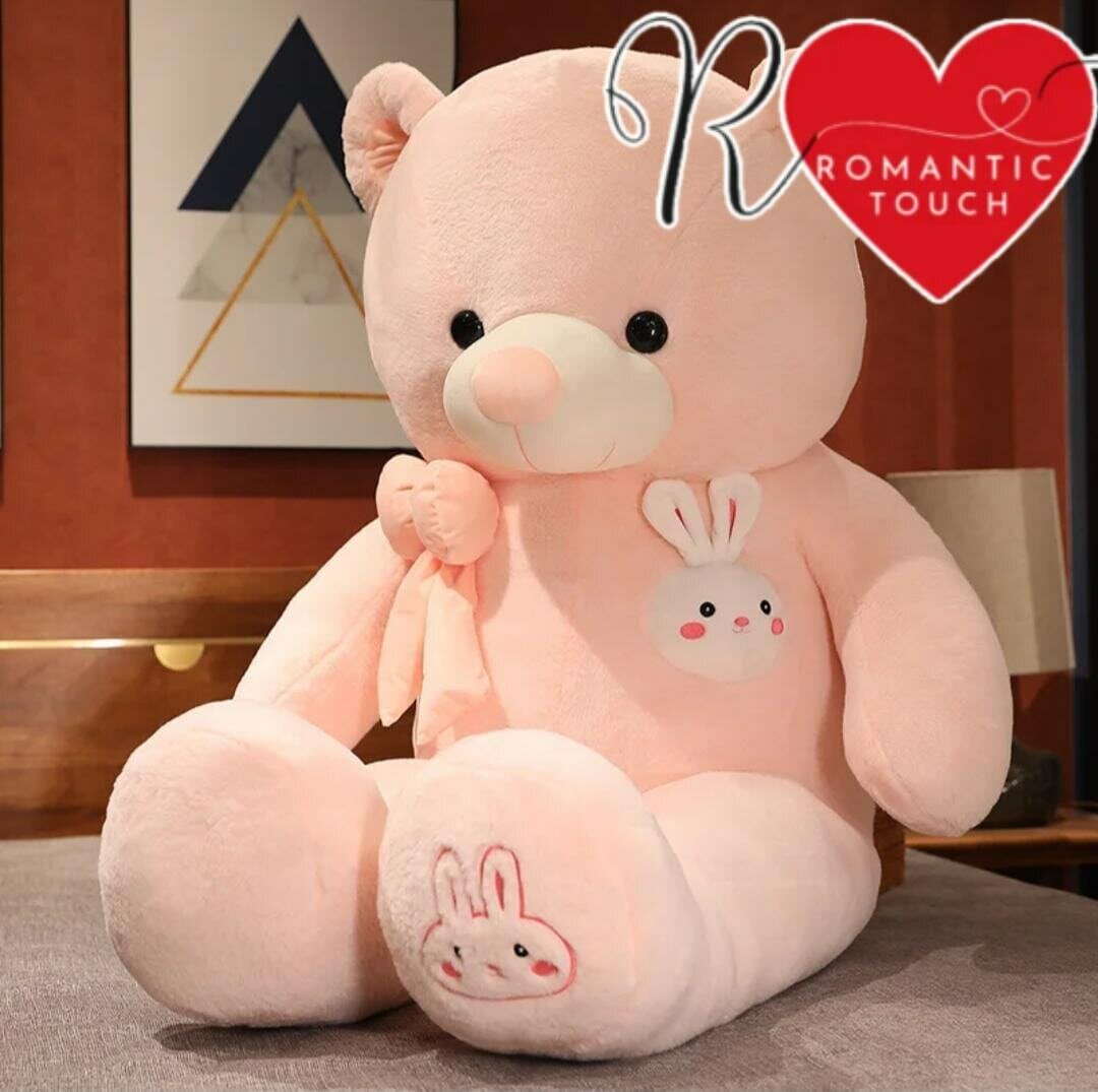 Gros Ours Peluche Rose (90cm)