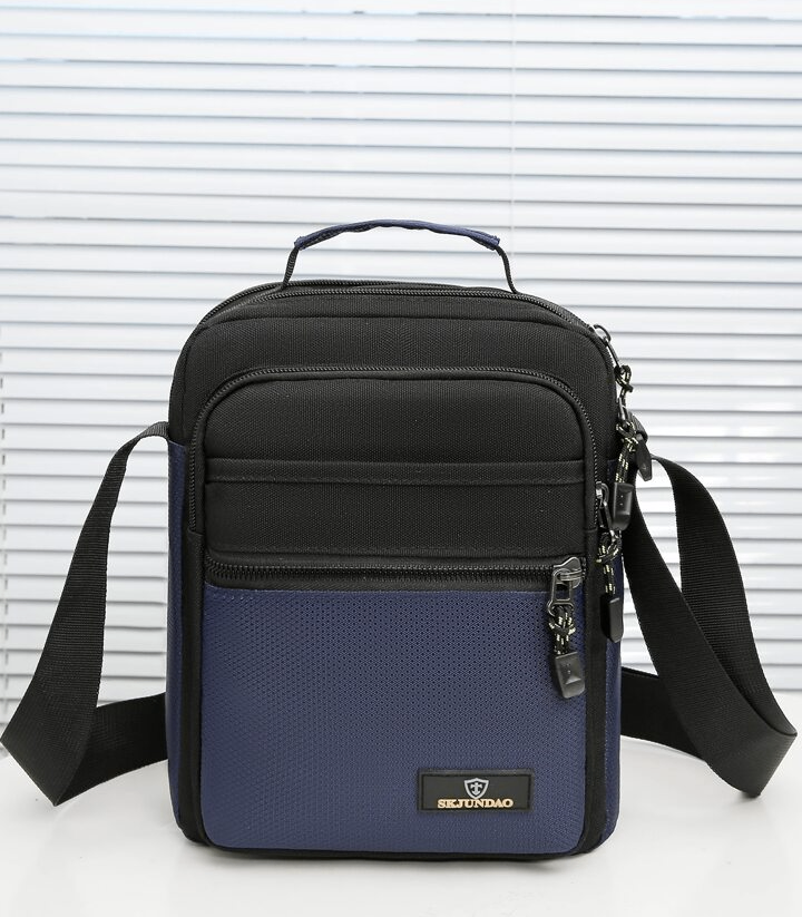 Mini Men Two Tone Patch Detail Square Bag