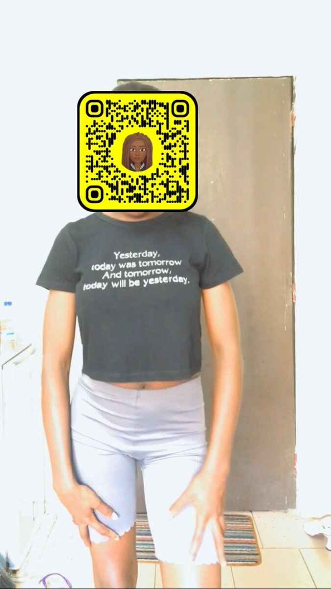 T-shirt femme casual noir