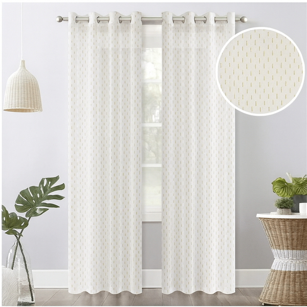 Rideaux légers à œillets