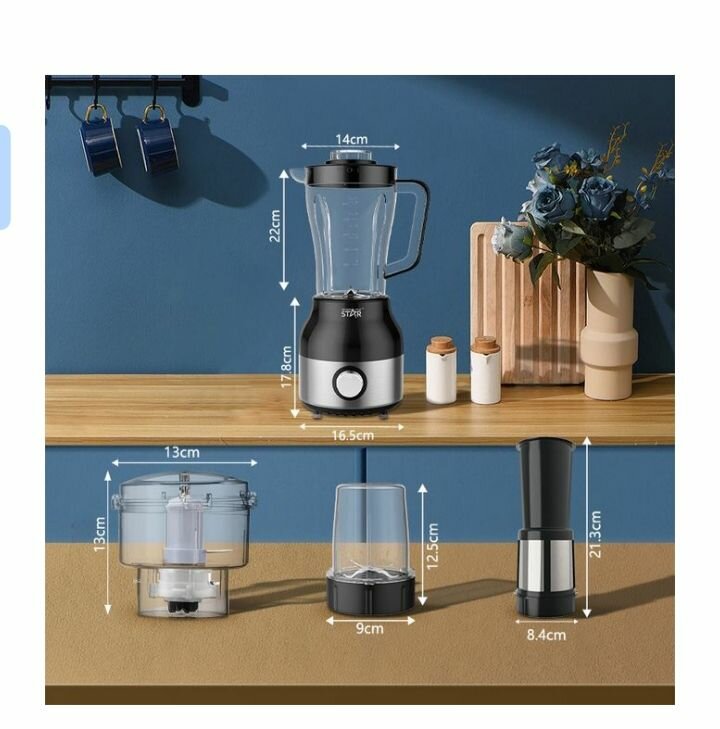 Mixeur Blender 4-en-1 Puissant