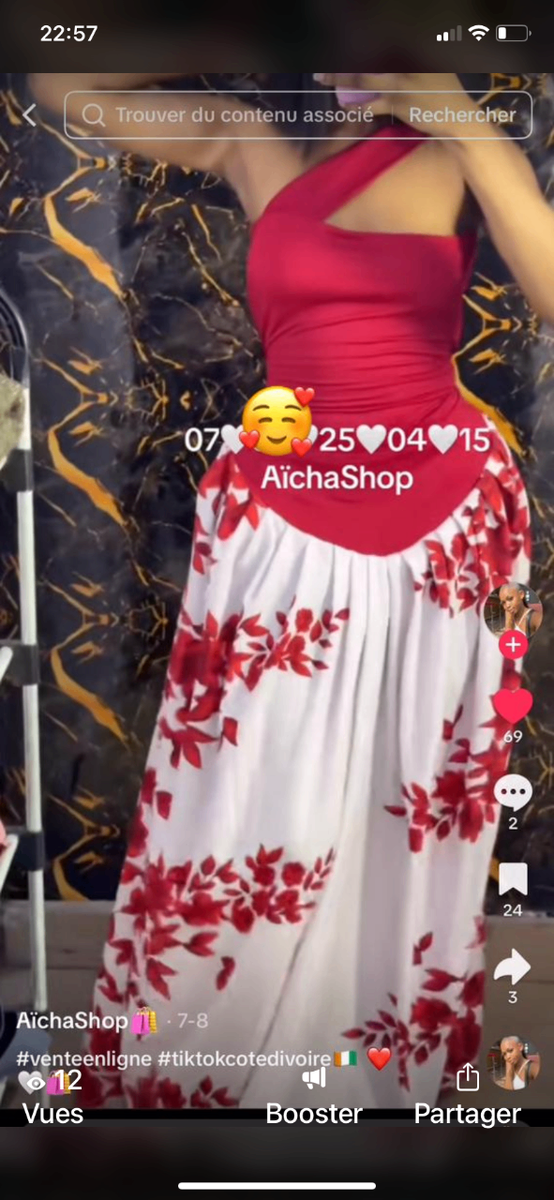 Robe élégante en wax