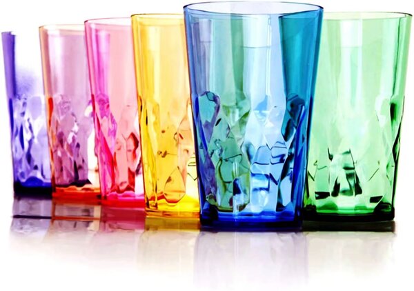 Set de verres colorés en cristal