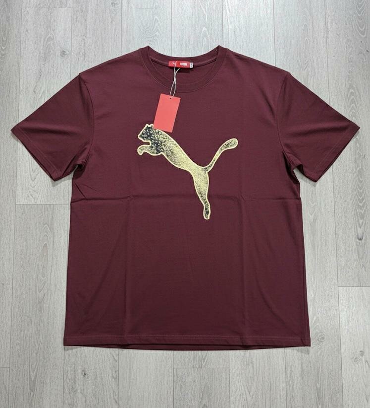 T-shirt logo puma bordeaux