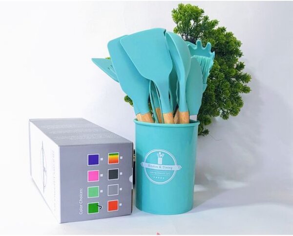 12-Piece Silicone Kitchen Utensil Set