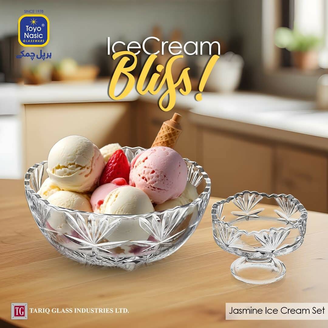 Toyo Nasic Ice cream Gift Set 7 Pieces Glass ware