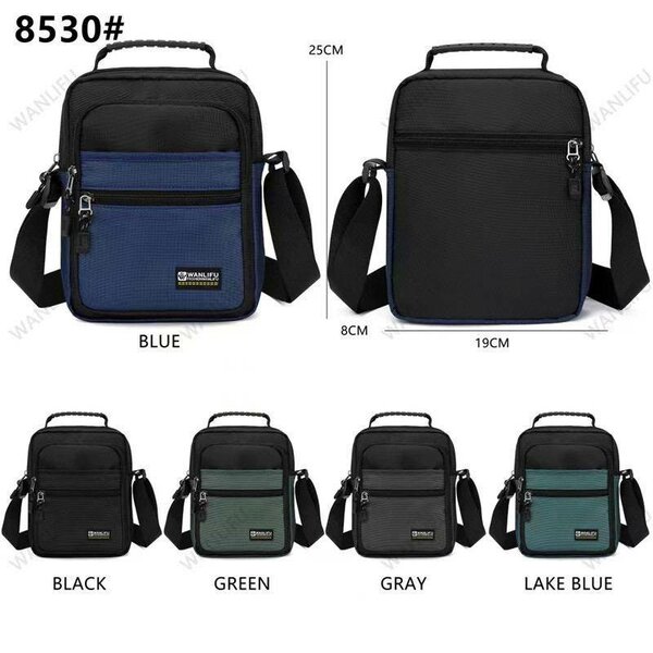 Mini Men Two Tone Patch Detail Square Bag